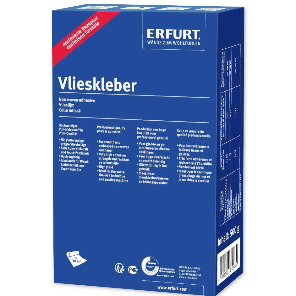Erfurt Vlieskleber Vlieskleister Erfurt Vlieskleber Vlieskleister