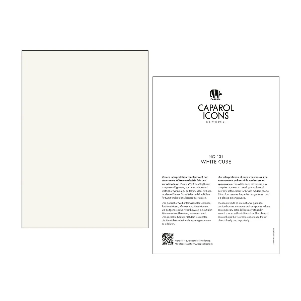 Caparol ICONS No 131 White Cube Caparol ICONS No 131 White Cube