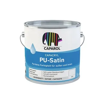Caparol Acryllack Capacryl PU Satin seidenmatt RAL 9003 Signalweiß Caparol Acryllack Capacryl PU Satin seidenmatt RAL 9003 Signalweiß