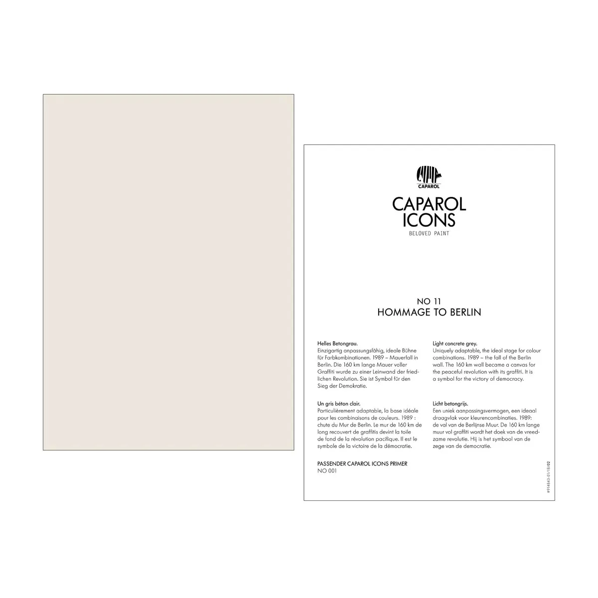 Caparol ICONS No 11 Hommage to Berlin Caparol ICONS No 11 Hommage to Berlin