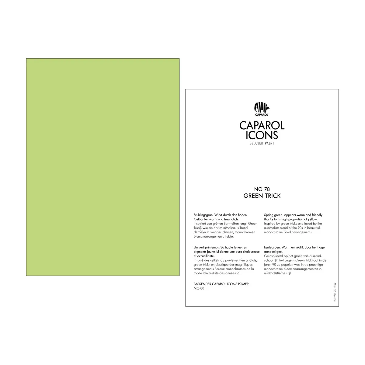 Caparol ICONS No 78 Green Trick Caparol ICONS No 78 Green Trick