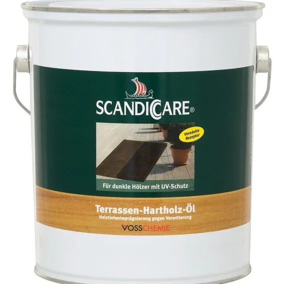Scandiccare Terrassen Hartholz Öl dunkel Terrassenöl