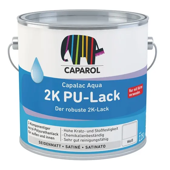 Caparol Capalac Aqua 2K PU Lack weiß seidenmatt Caparol Capalac Aqua 2K PU Lack weiß seidenmatt