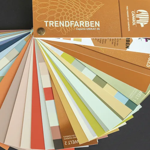 Farbkarten Caparol Farbfächer Trendfarben 2024
