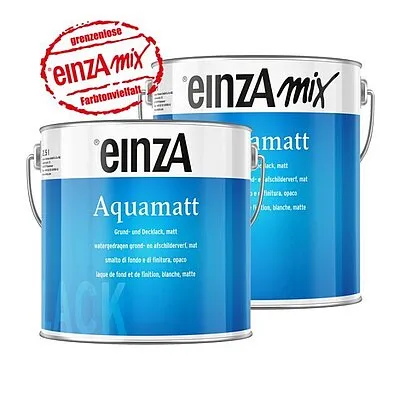 einzA Aquamatt wasserverdünnbar Wunschfarbton