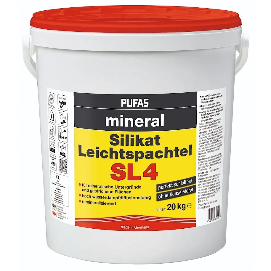 Pufas Silikat Leichtspachtel SL4 technische Information