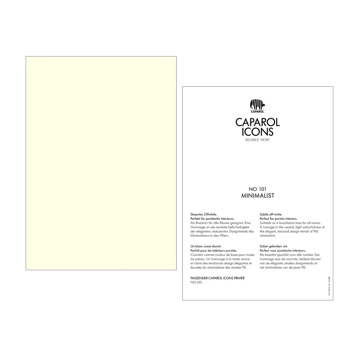 Caparol ICONS No 101 Minimalist Caparol ICONS No 101 Minimalist