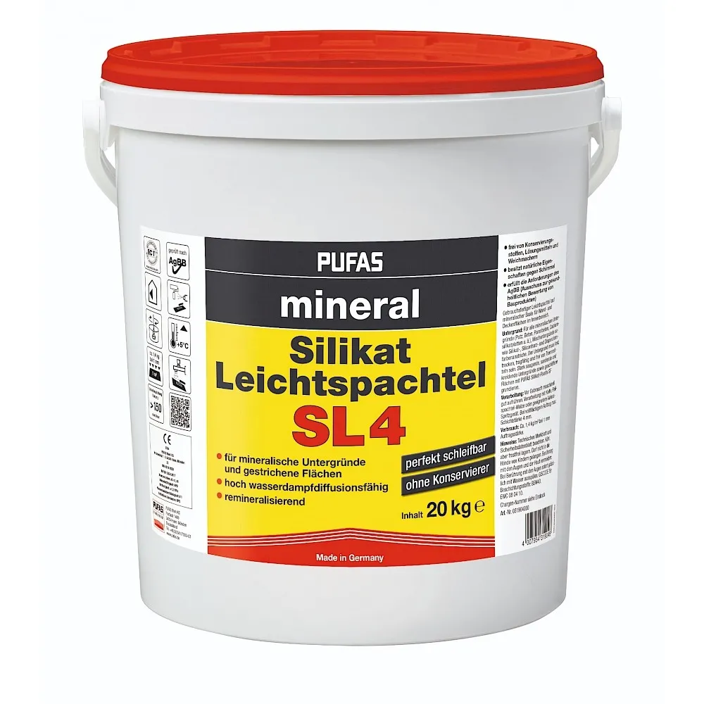 Pufas Silikat Leichtspachtel SL4 Innenspachtel Pufas Silikat Leichtspachtel SL4 Innenspachtel
