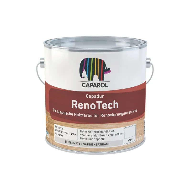 Caparol Capadur Renotech Holzfarbe Weiß