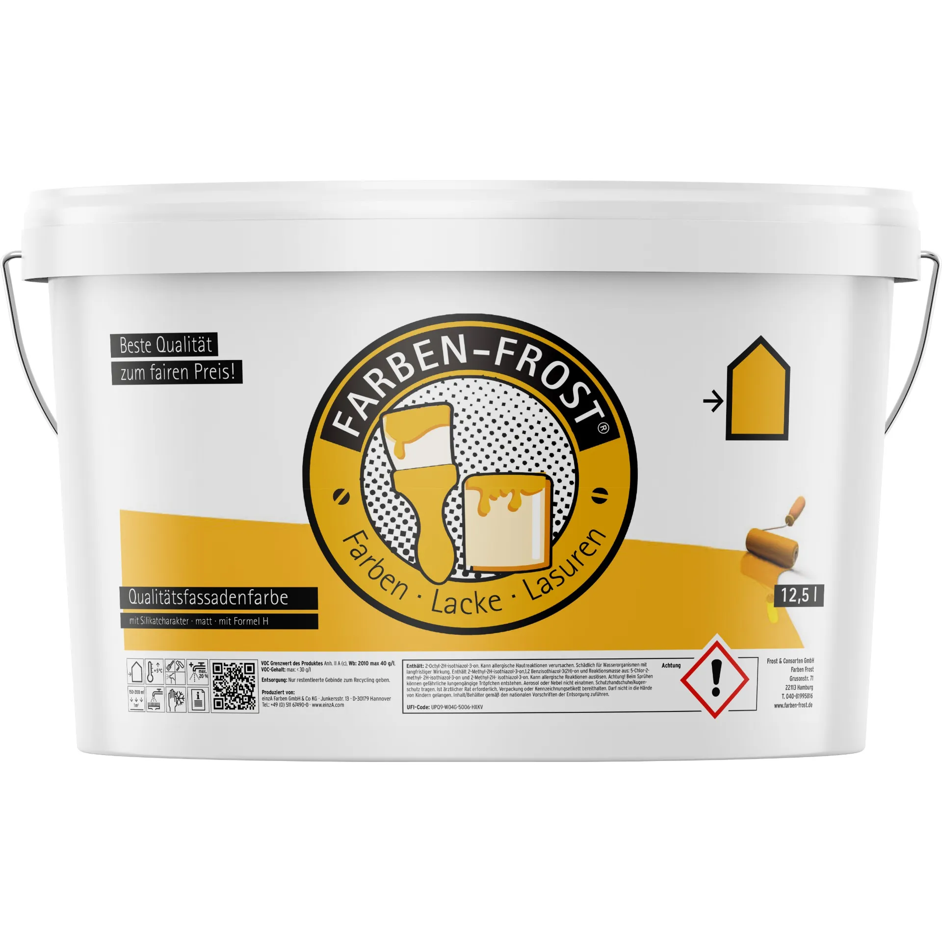 Farben Frost Fassadenfarbe weiß Farben Frost Fassadenfarbe weiß