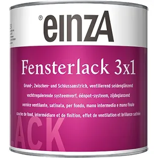 einzA Fensterlack 3x1 weiß