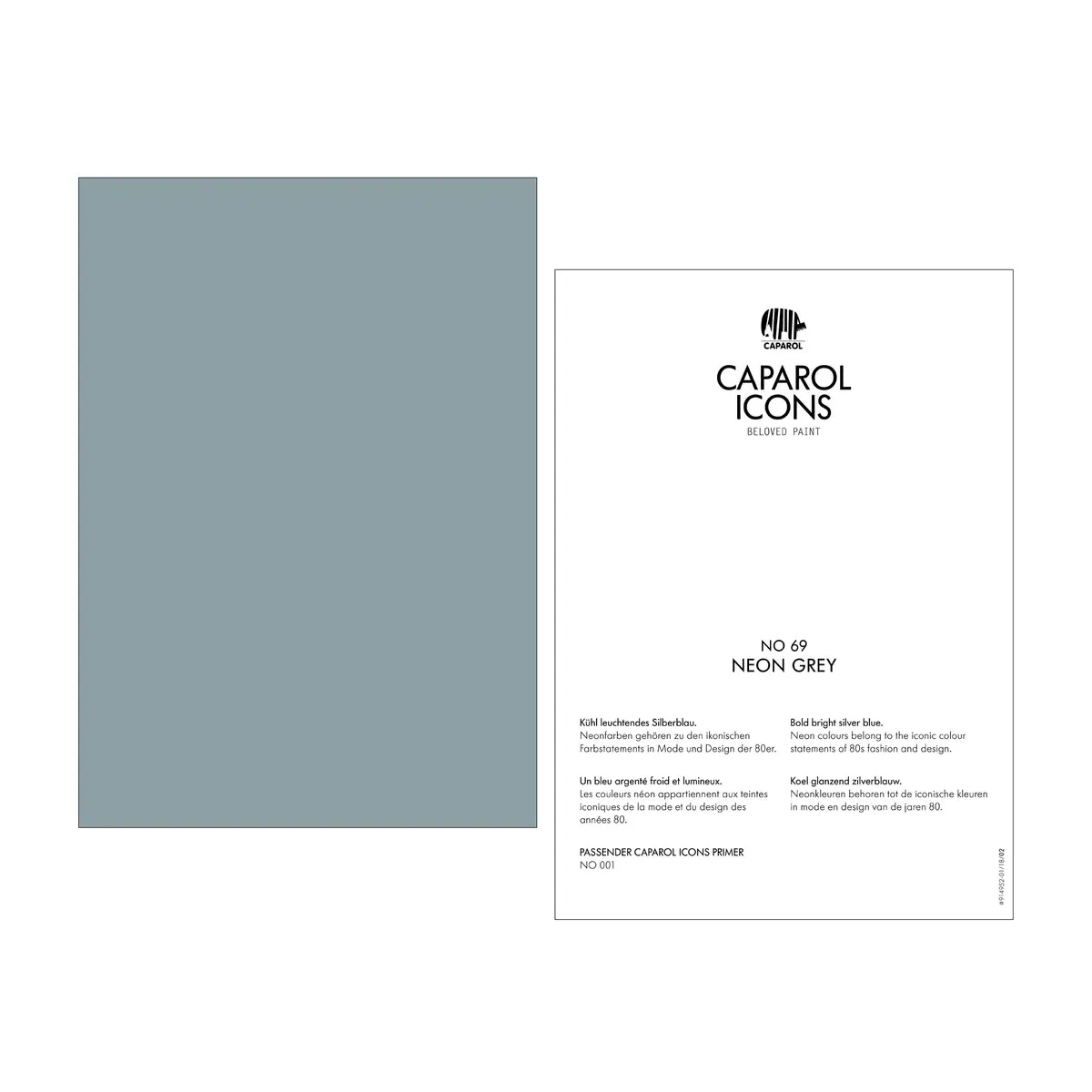 Caparol ICONS No 69 Neon Grey Caparol ICONS No 69 Neon Grey