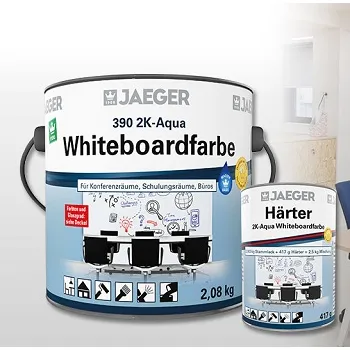 Jaeger 2K Aqua Whiteboardfarbe 390 farblos seidenmatt Jaeger 2K Aqua Whiteboardfarbe 390 farblos seidenmatt