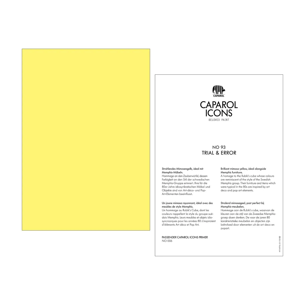 Caparol ICONS No 93 Trial & Error Caparol ICONS No 93 Trial & Error