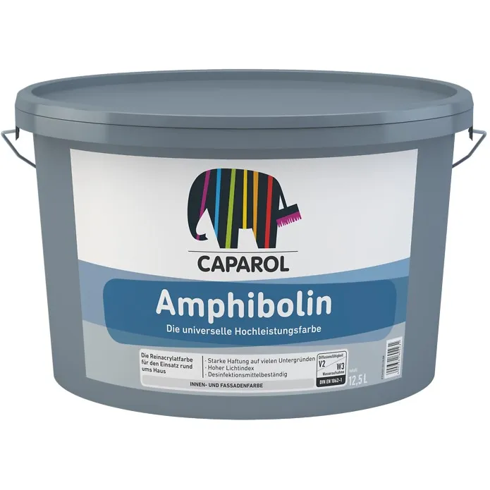 Caparol Amphibolin Hochleistungsfarbe weiß 1,25 Liter Sonderpreis